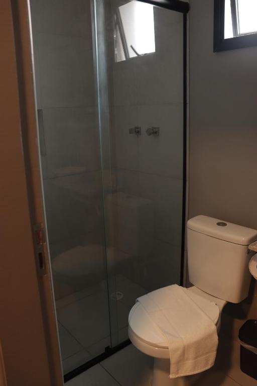 Um banheiro em Unity Hotel - Vila Mariana SP