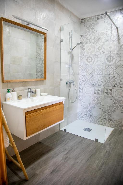 Koupelna v ubytování Pure apartments