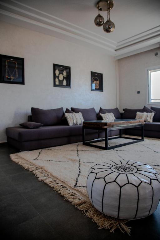 Posezení v ubytování Pure apartments