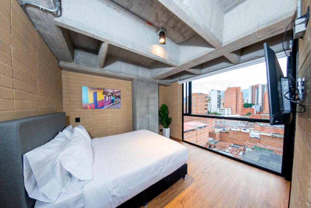 Postelja oz. postelje v sobi nastanitve Loft 43