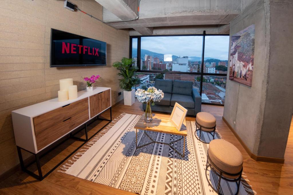TV in/ali zabaviščno središče v nastanitvi Loft 43