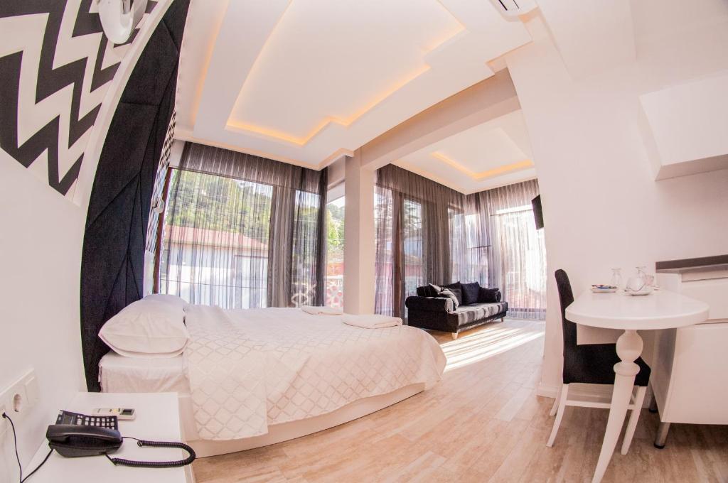 Posezení v ubytování Yildiz Apart Hotel