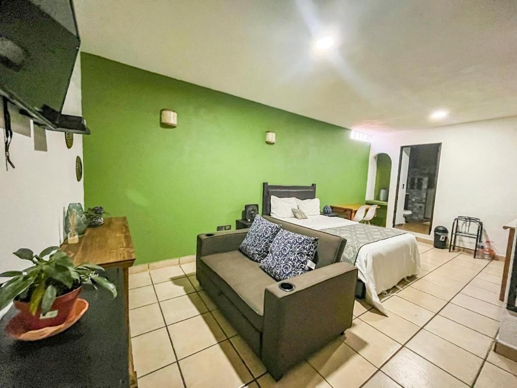 Postel nebo postele na pokoji v ubytování Casa San Andrés