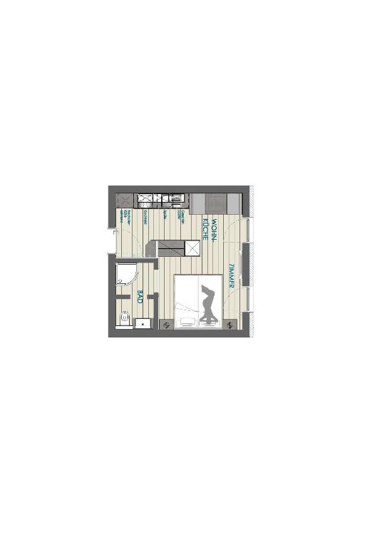 Půdorys ubytování Appartements Rofangarten