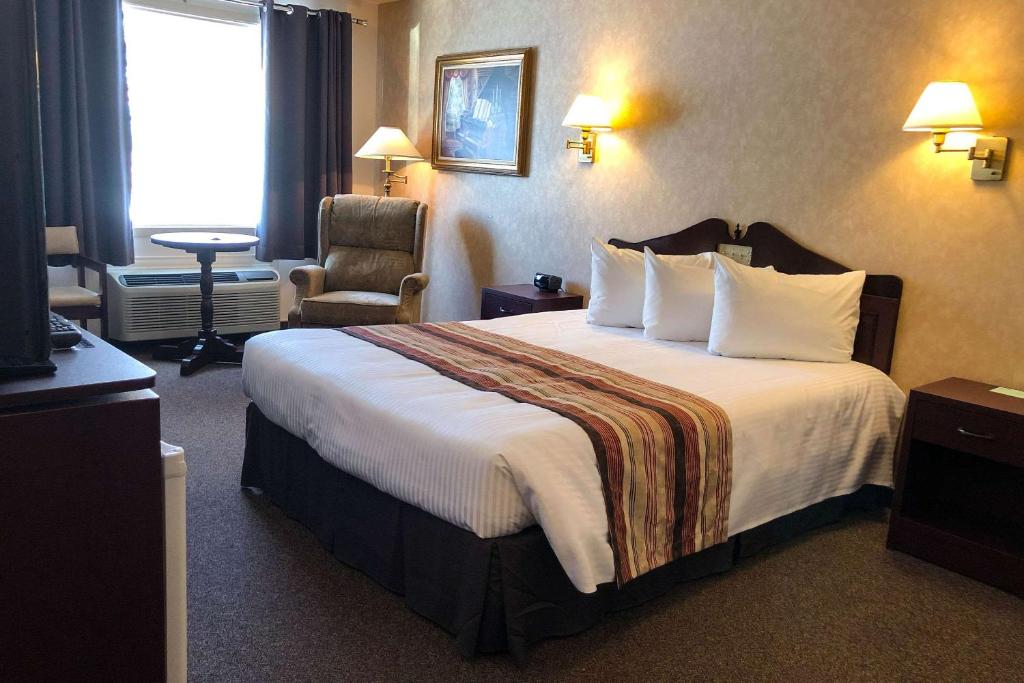 Giường trong phòng chung tại Rodeway Inn