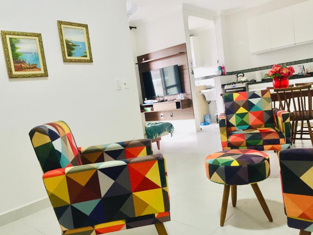 Et opholdsområde på Apartamento - Residencial Vista Verde