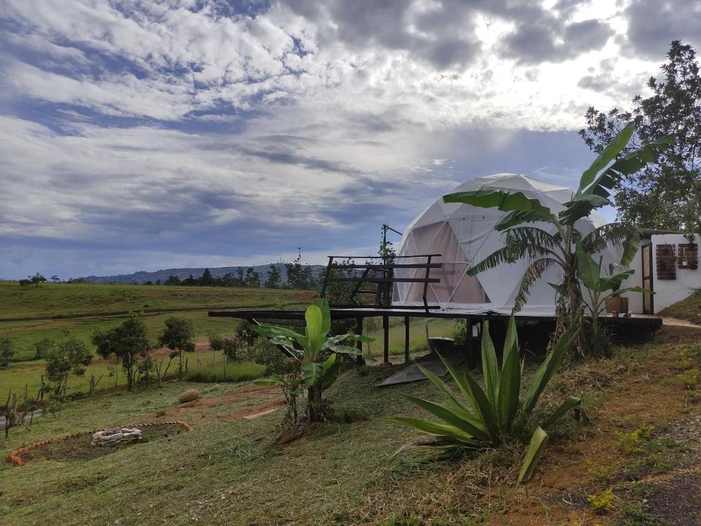 Zahrada ubytování Barichara Glamping
