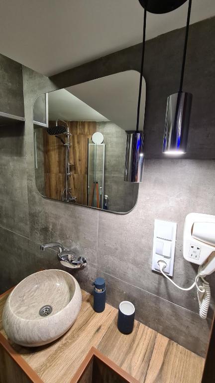 Koupelna v ubytování Hotel ULYSSES