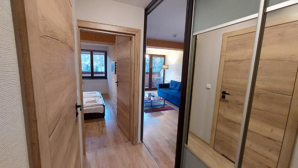 Posteľ alebo postele v izbe v ubytovaní Apartament Widokowy 40
