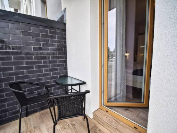 Balkón alebo terasa v ubytovaní Apartament Navy Blue