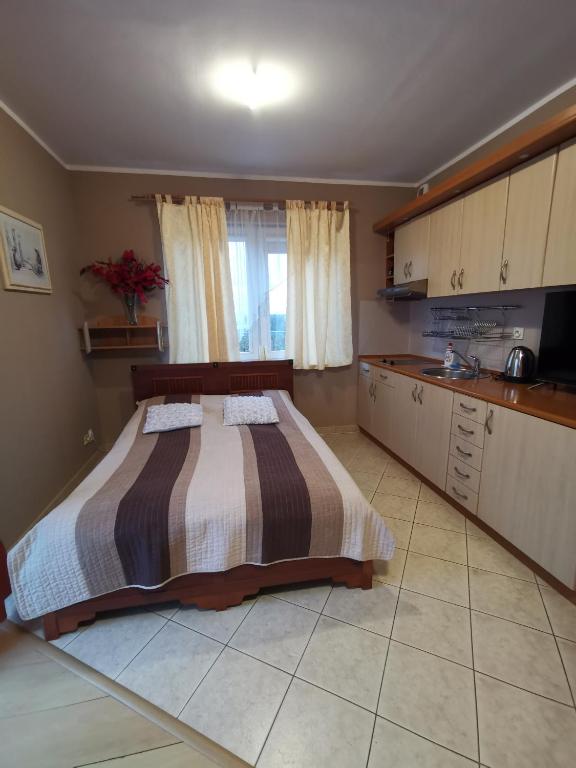 Kuchyňa alebo kuchynka v ubytovaní Apartament Reymonta z widokiem na morze