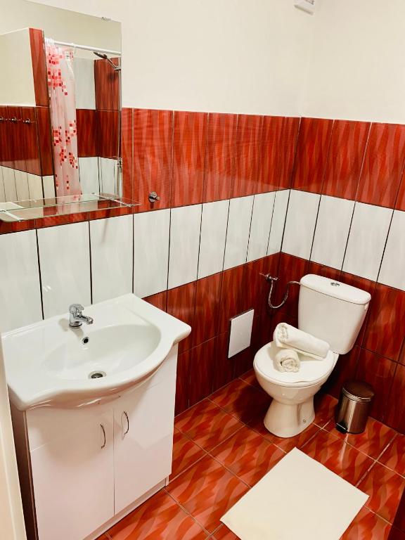 Koupelna v ubytování Apartmány Jetřichovice - České Švýcarsko