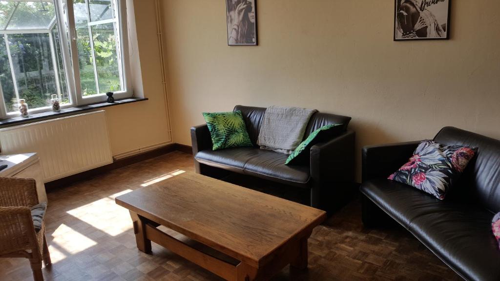 Posezení v ubytování Gîte aux prés de mon père
