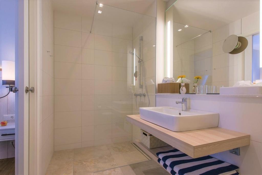 Koupelna v ubytování Hotel Erholung