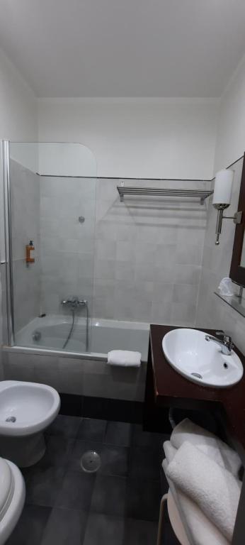 Koupelna v ubytování Hotel Giuggioli