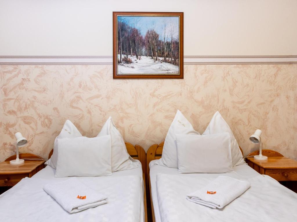 Postel nebo postele na pokoji v ubytování Hotel Zéta