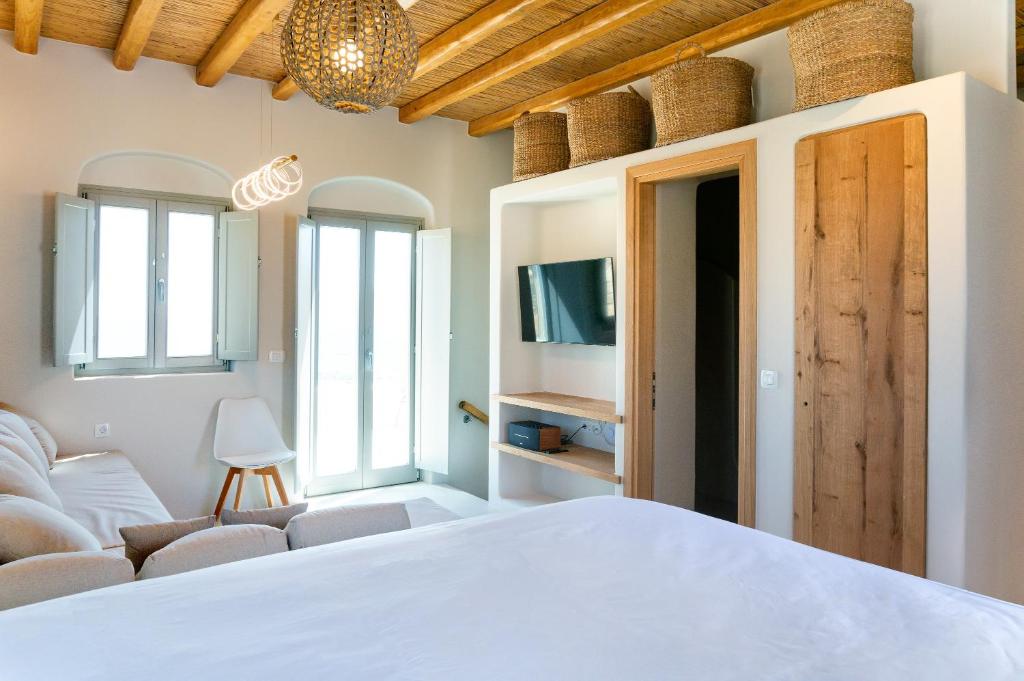 Телевизор и/или развлекательный центр в Mystic Villas Koufonisi