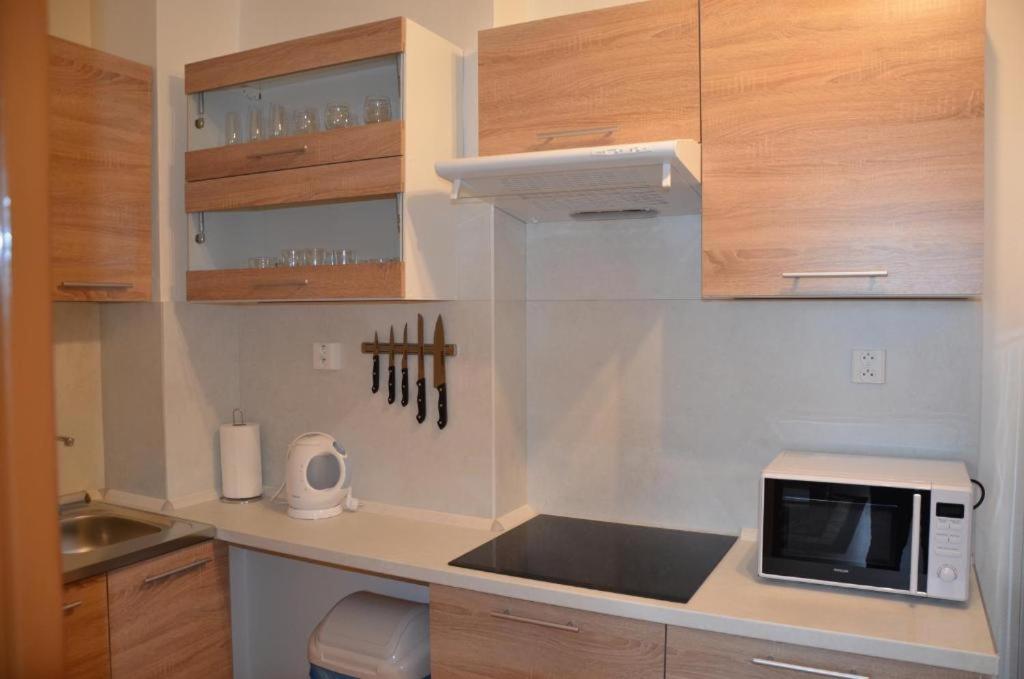 Kuchyň nebo kuchyňský kout v ubytování Apartmán Pleso, Štrbské Pleso