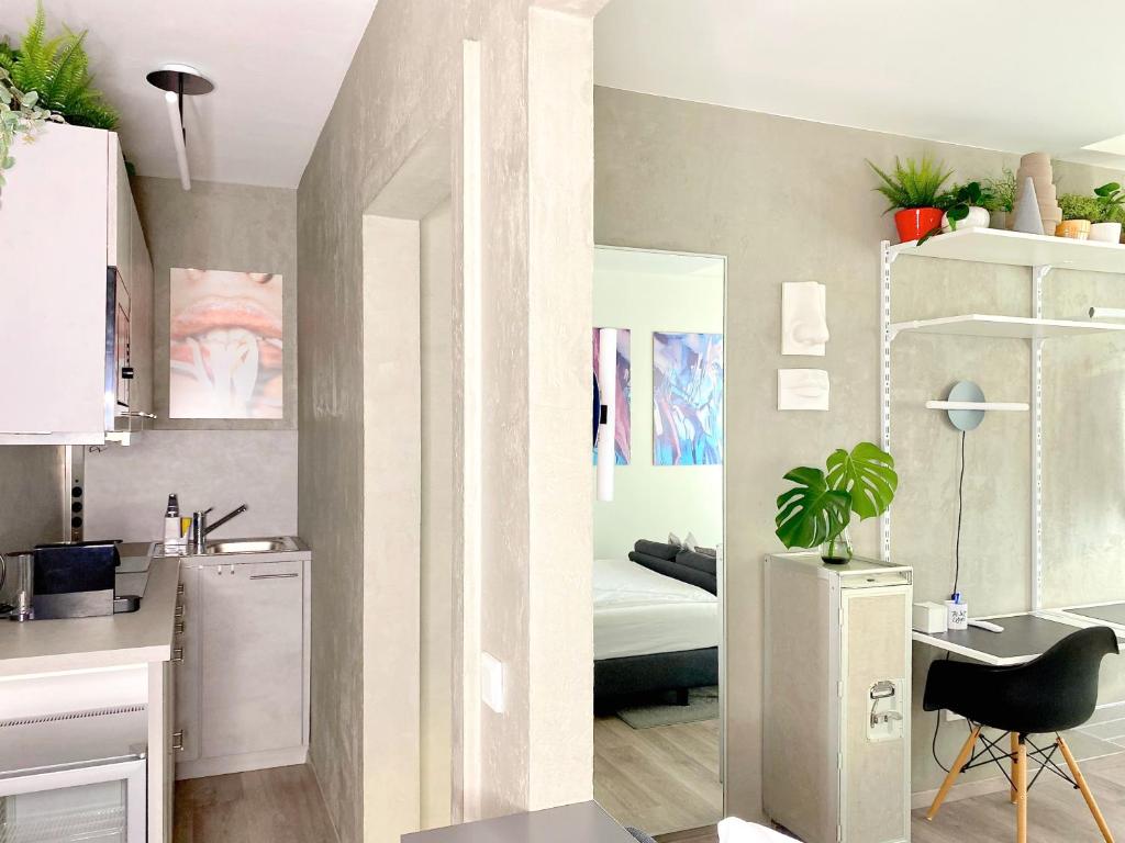 Dapur atau dapur kecil di The Suite Cologne