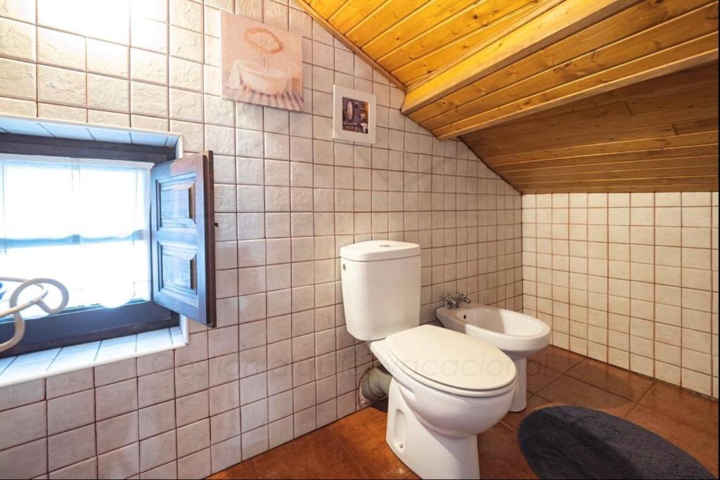 Koupelna v ubytování La casita azul