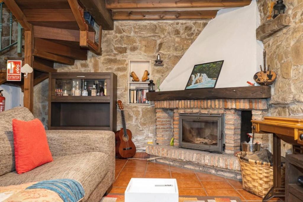 Posezení v ubytování La casita azul