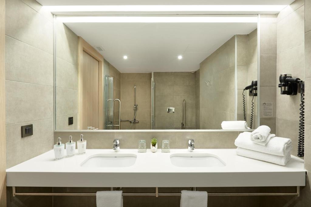 Koupelna v ubytování Hotel Omnium