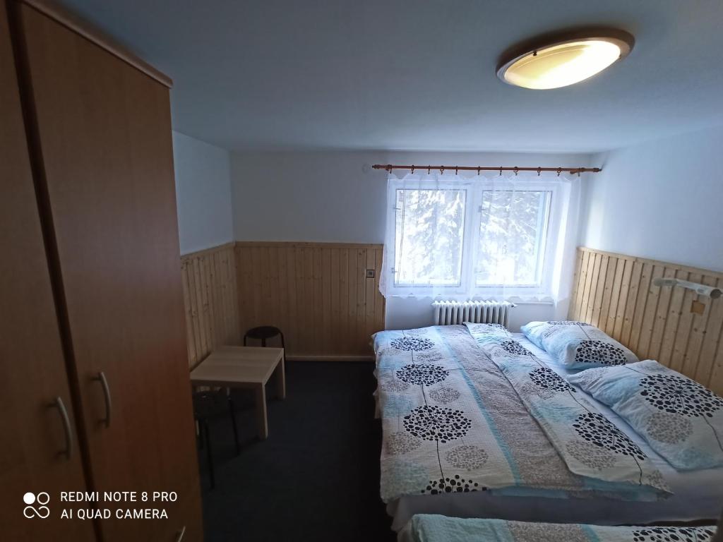 Postel nebo postele na pokoji v ubytování Penzion Modřanka