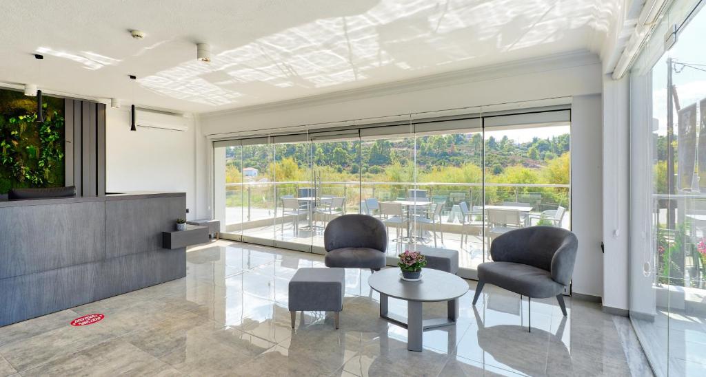 A seating area at Botanica Luxury Suites