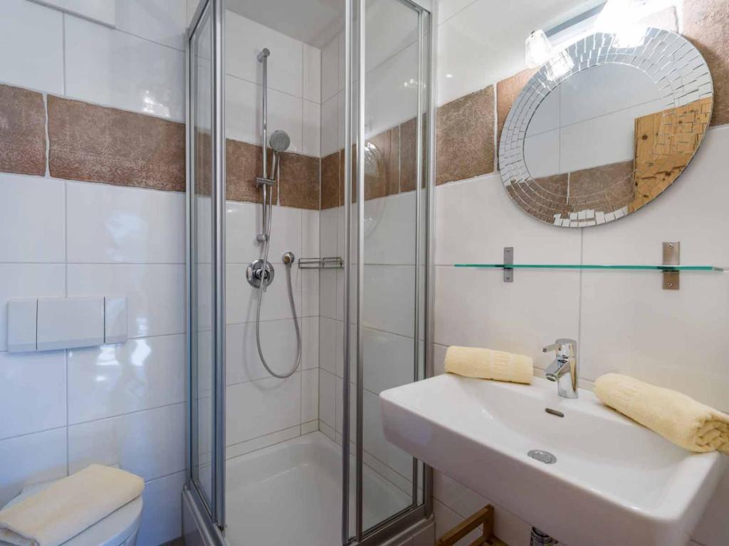 Kúpeľňa v ubytovaní Alpenresidenz Fieberbrunn