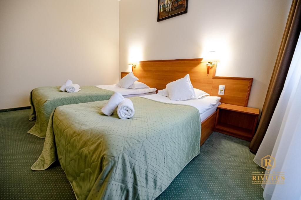 Postel nebo postele na pokoji v ubytování Hotel Rivulus