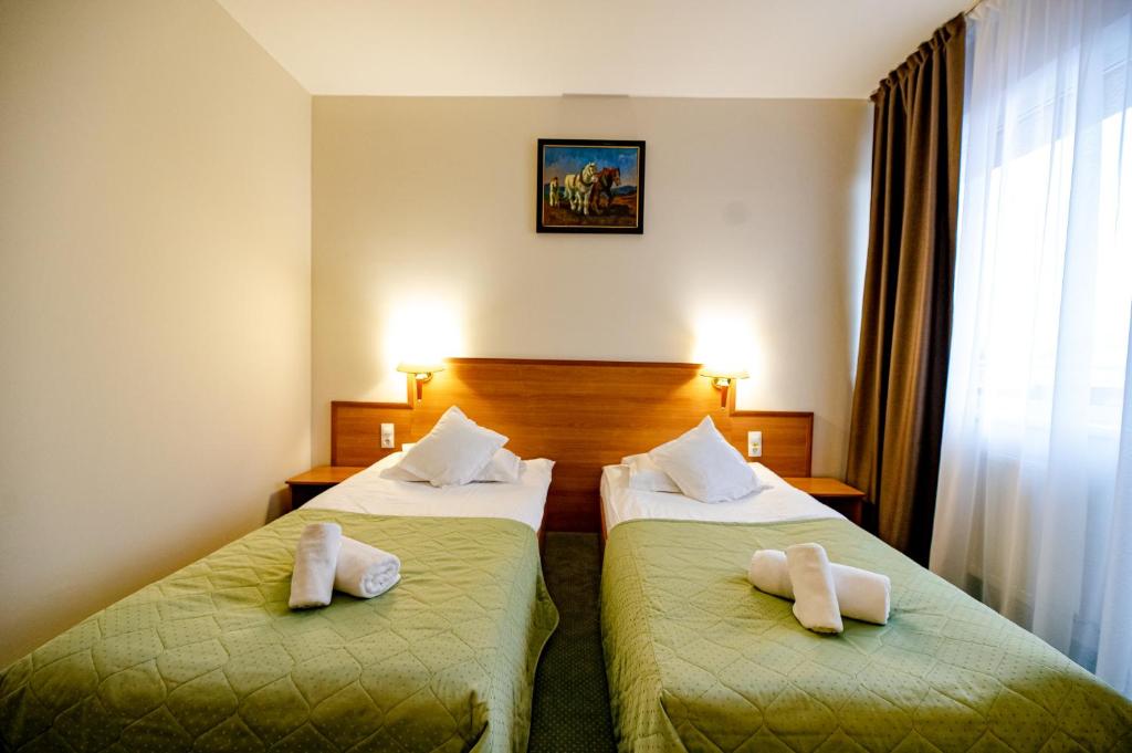 Postel nebo postele na pokoji v ubytování Hotel Rivulus