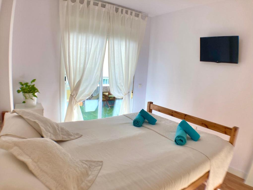 Postel nebo postele na pokoji v ubytování SOLANA Montecañada