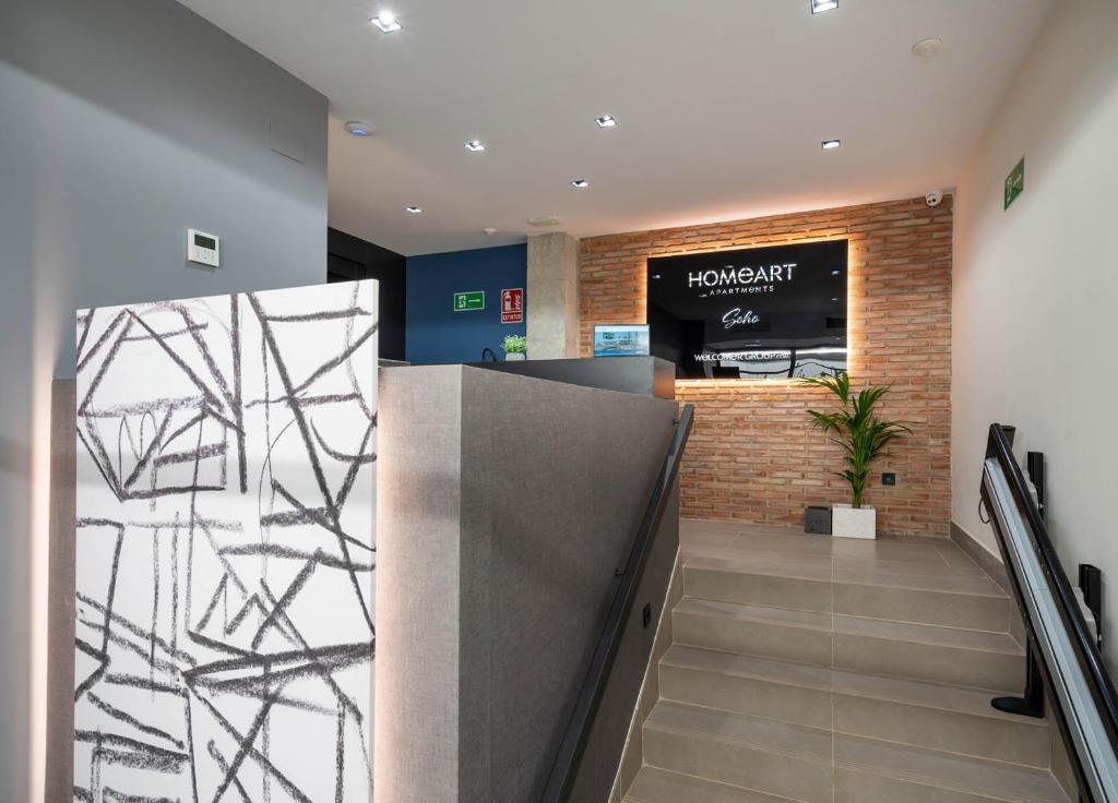 Lobby alebo recepcia v ubytovaní Home Art Apartments Soho
