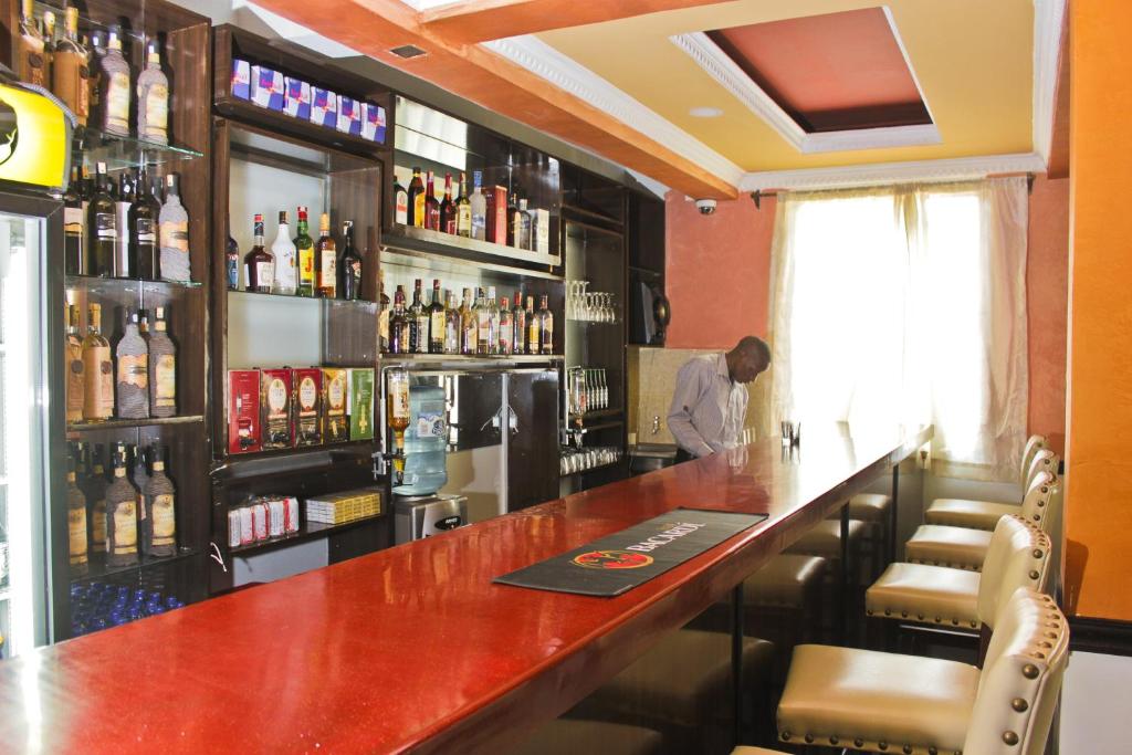 Lounge nebo bar v ubytování Hadassah Hotel