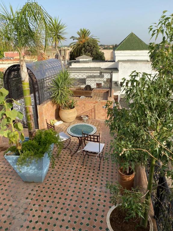 Zahrada ubytování Riad le petit ksar