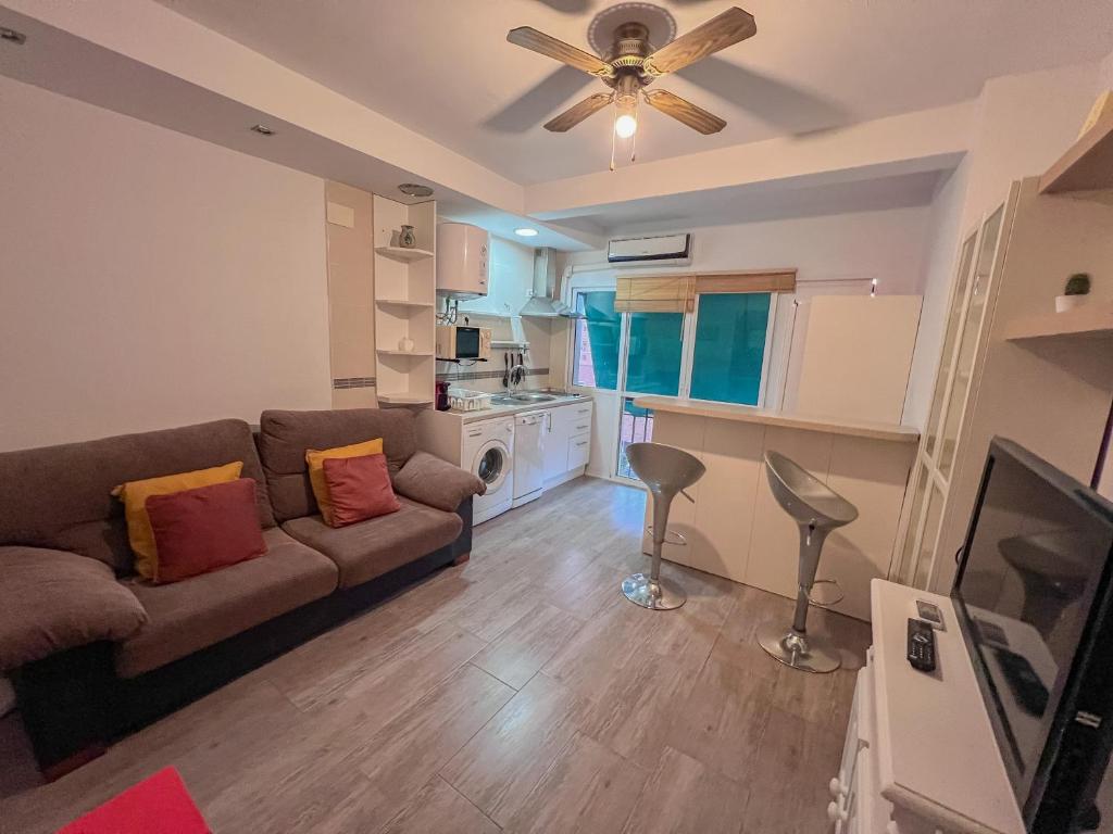 Kuchyňa alebo kuchynka v ubytovaní Bonito apartamento cerca del puerto