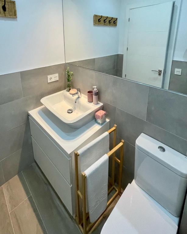 Kúpeľňa v ubytovaní Hispalis Plaza del Salvador