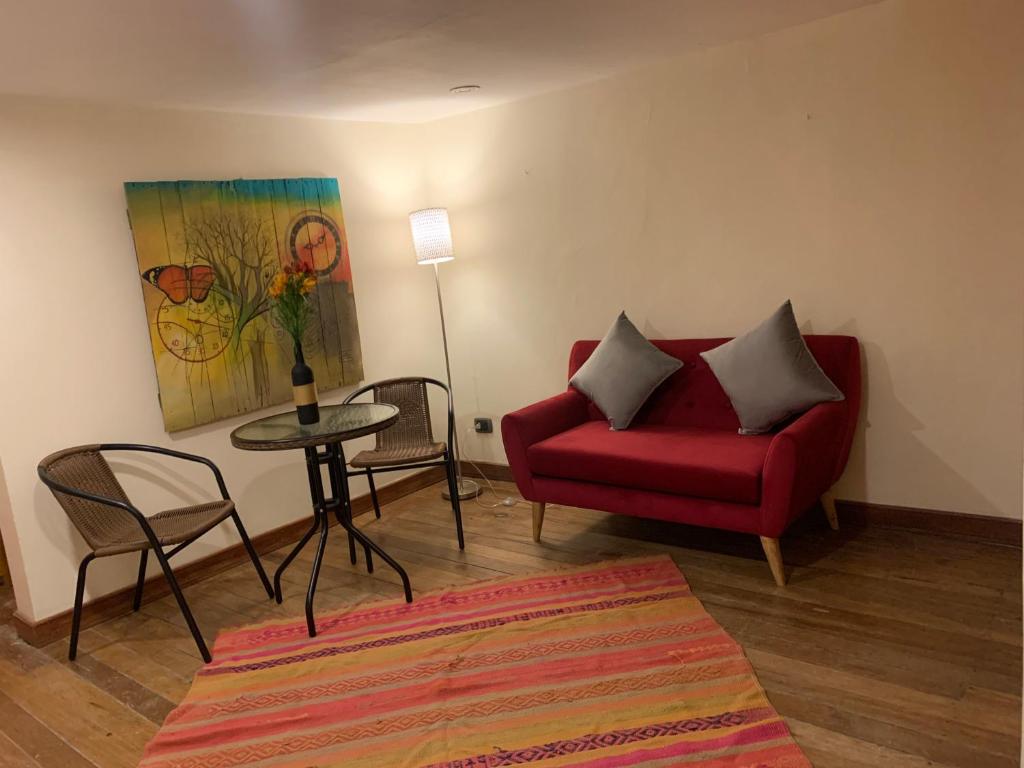 Posezení v ubytování Gaia House Hostel