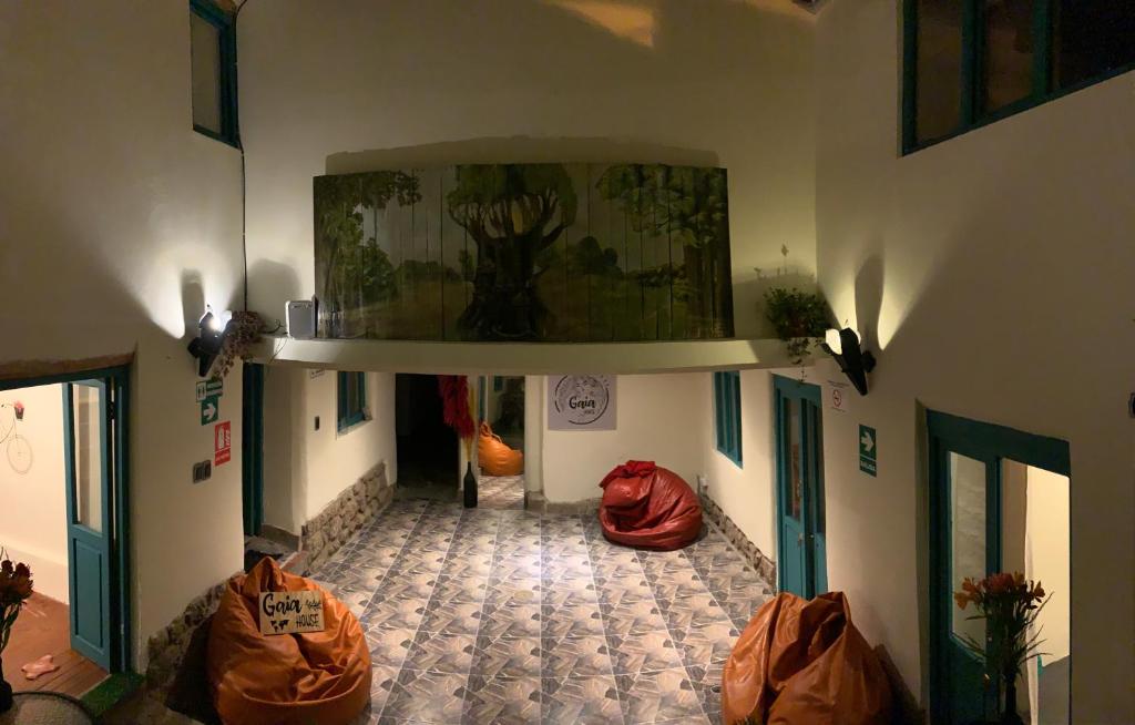 Posezení v ubytování Gaia House Hostel
