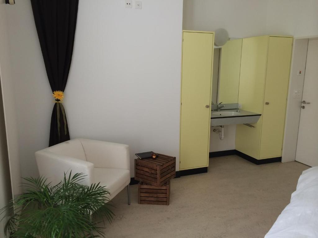 Kuchyň nebo kuchyňský kout v ubytování B&B im Herzen von Biel