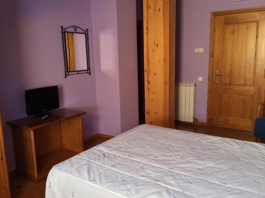 Postel nebo postele na pokoji v ubytování Hotel La Ribera
