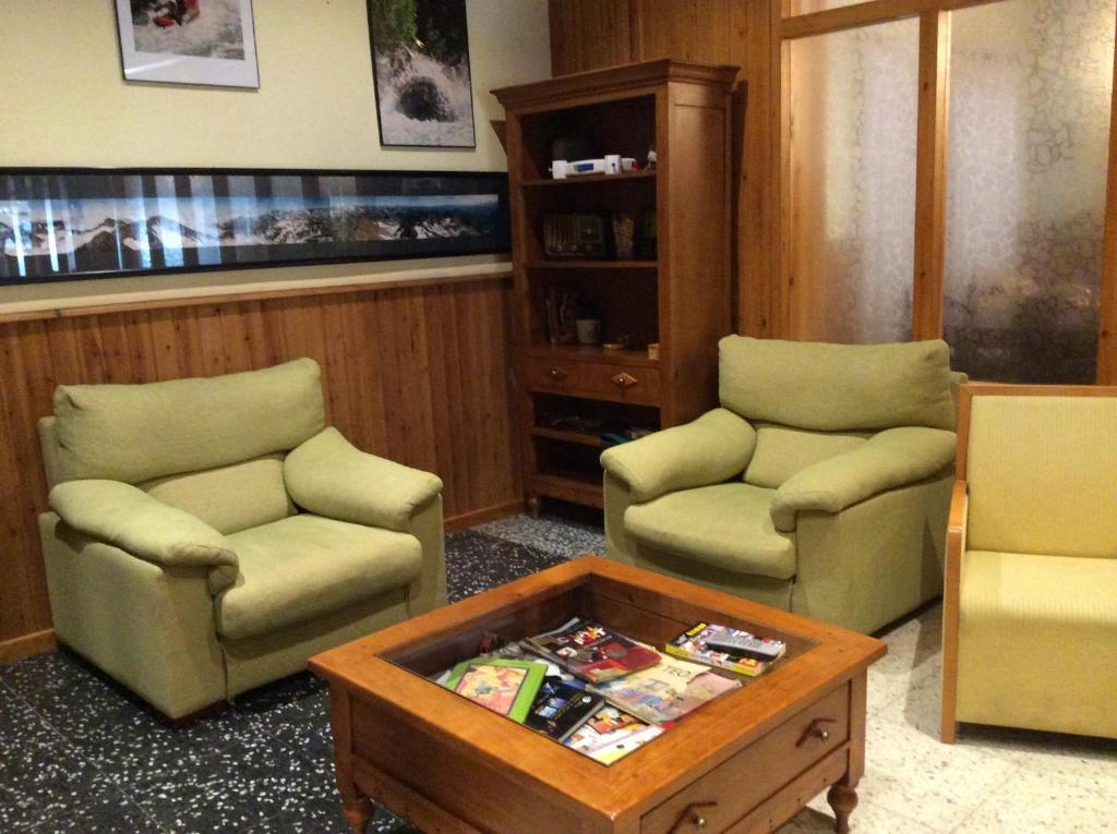 Posezení v ubytování Hotel La Ribera