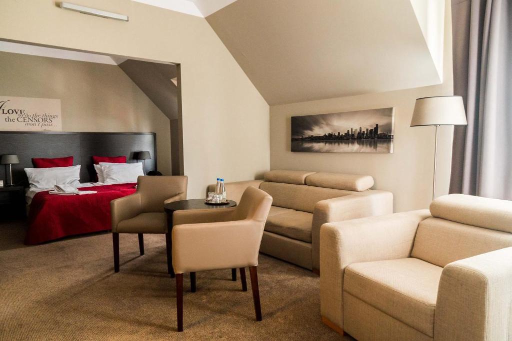 Posezení v ubytování Comm Hotel Poznań Airport