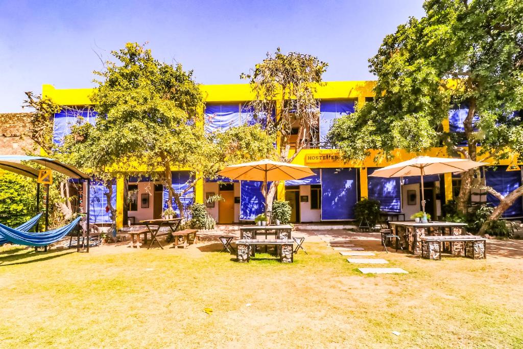 Zahrada ubytování The Hostel Air Pushkar