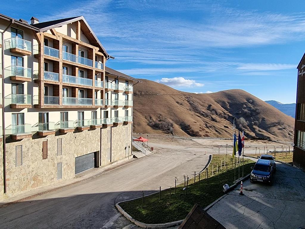Nespecifikovaný výhled na hory nebo výhled na hory při pohledu z apartmánu