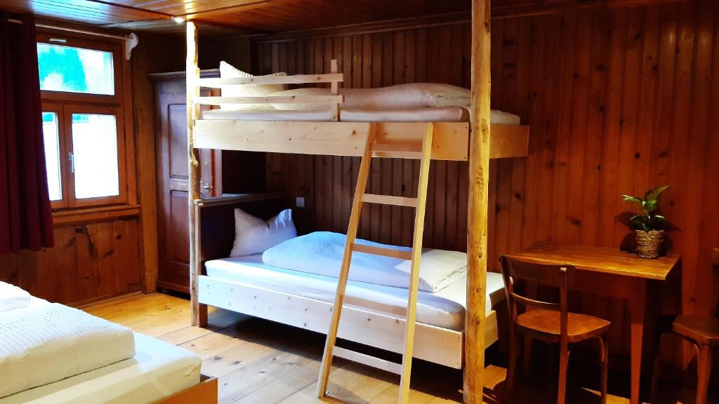 Postel nebo postele na pokoji v ubytování Landhaus Bad Hopfreben