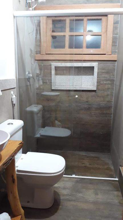 Koupelna v ubytování Casa dos Sonhos Hospedaria