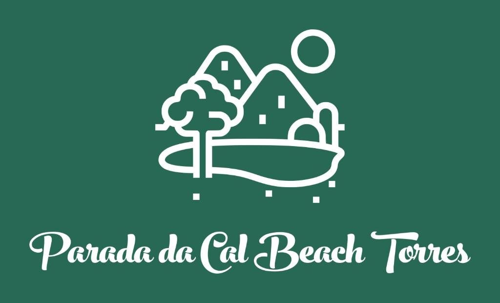 un logo pour les tortues de plage pacola do cal dans l'établissement Parada da Cal Beach Torres, à Torres