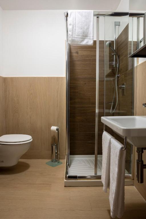 Koupelna v ubytování Hotel Hermitage