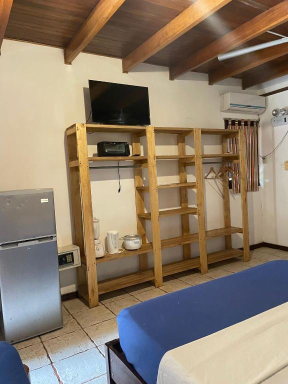 TV a/nebo společenská místnost v ubytování Beach Cabinas